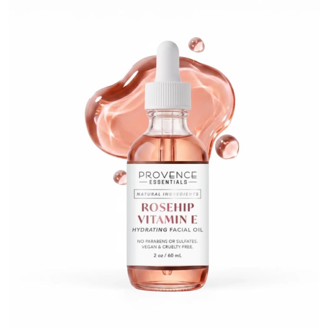 Amazon.com: PROVENCE ESSENTIALS Rosehip Vitamin E Face Oil, 100
